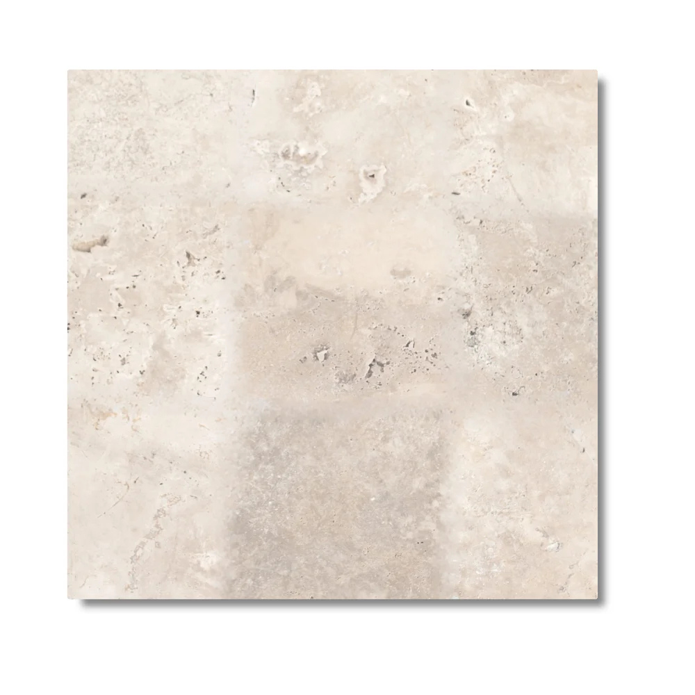 Trawertyn Super Light Szlifowany Niewypełniony Modern Tumbled 20,3x20,3x1,2 cm