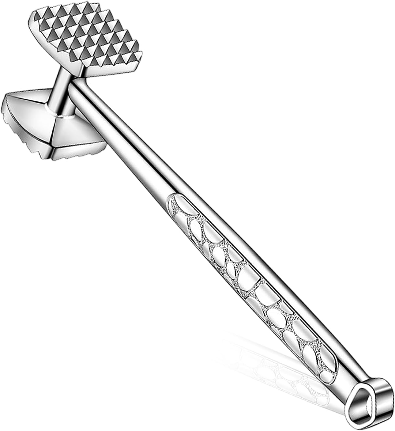 Dwustronny tłuczek do mięsa, aluminiowy młotek do mięsa z antypoślizgową rączką, odpowiedni do steków i kurczaka