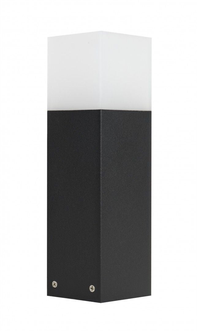 Lampa ogrodowa stojąca Cube czarna 1xE27x20W IP44 wym: 33 x 8 x 8 cm aluminium SU-MA