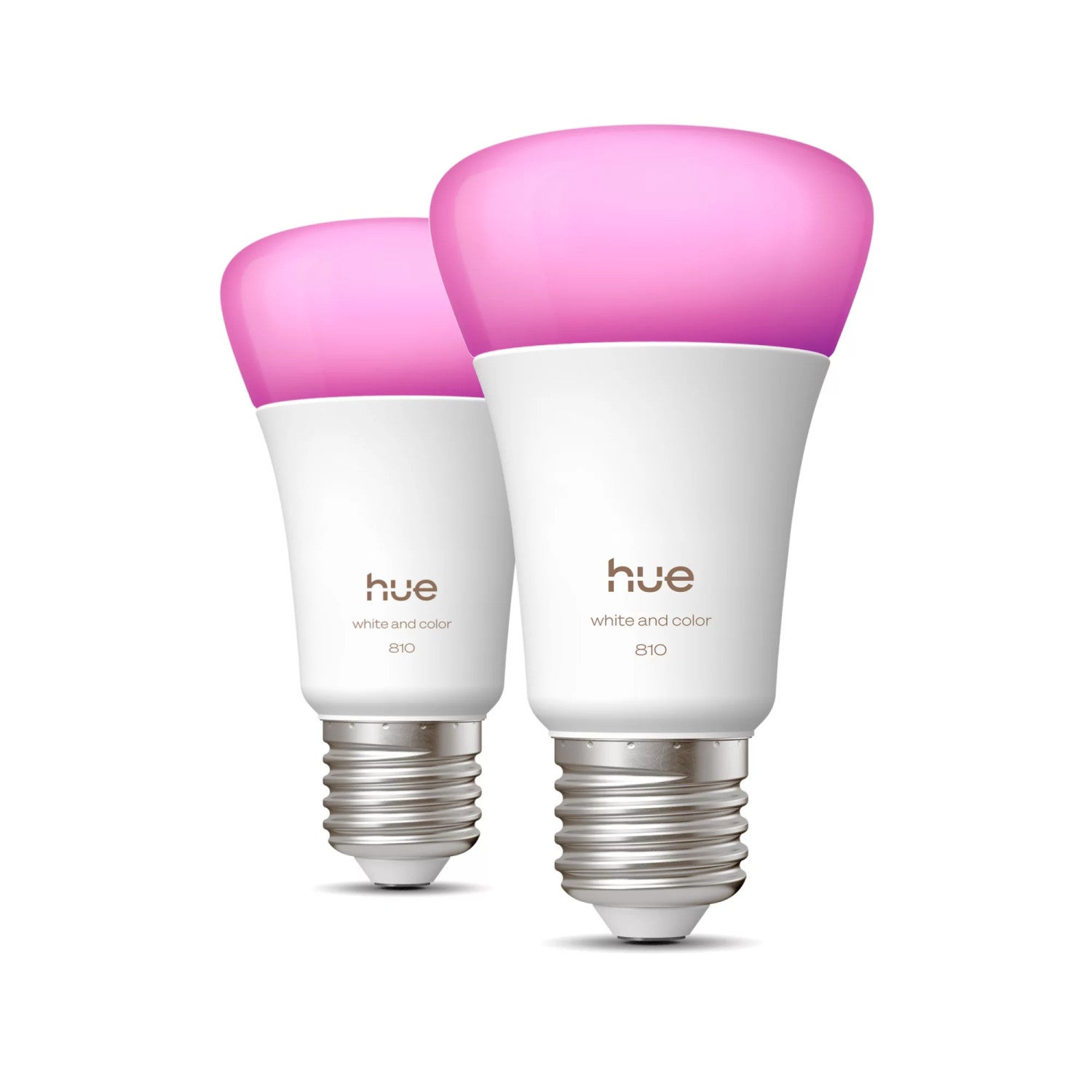 PHILIPS HUE A60 Żarówki LED 2-szt. - Białe i Kolorowe Światło - E27 - 6W - 1000-2000K - 810 Lumenów