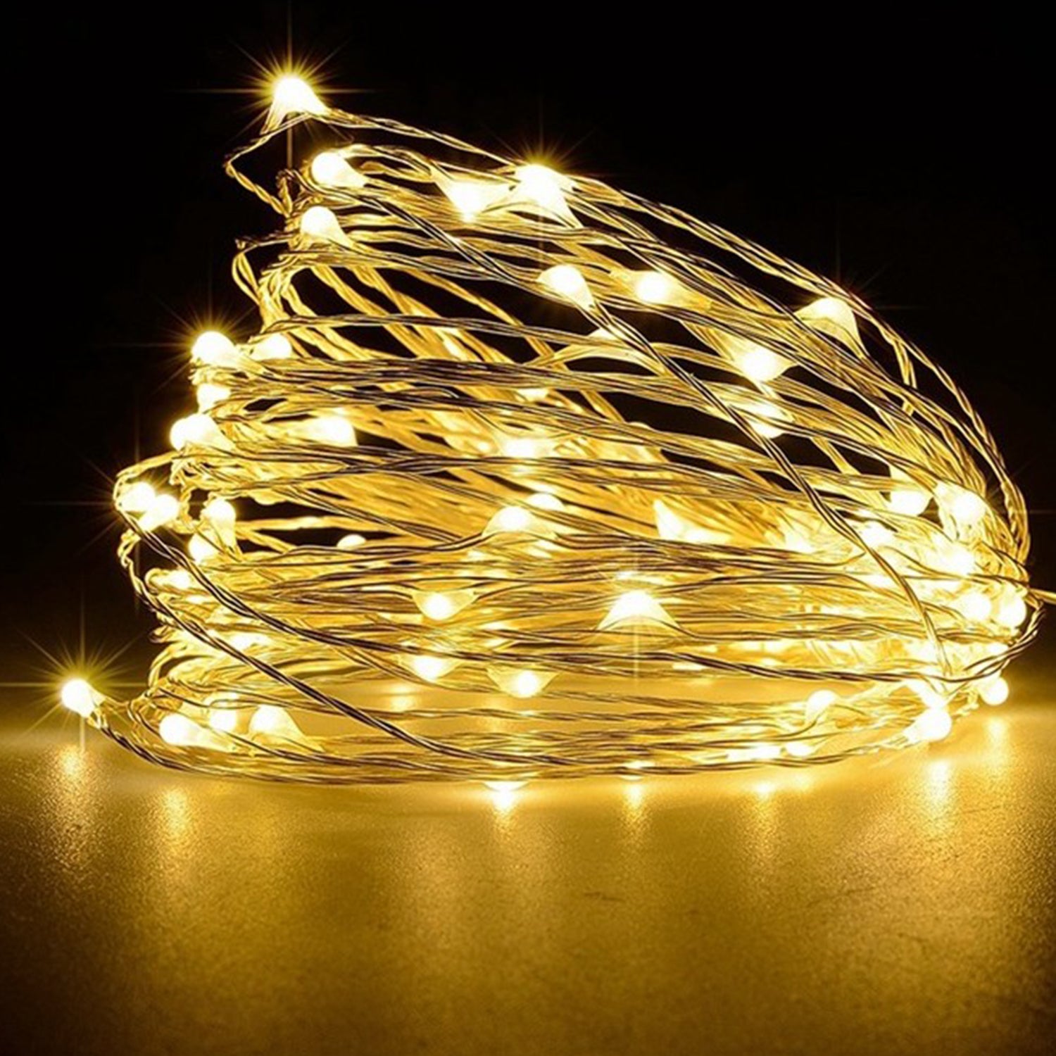 16FT 50LEDs lampki sznurkowe USB dekoracyjne lampa świąteczna i halloweenowa dekor. wiszący światła ogród patio Landscape światło ogród przydomowy