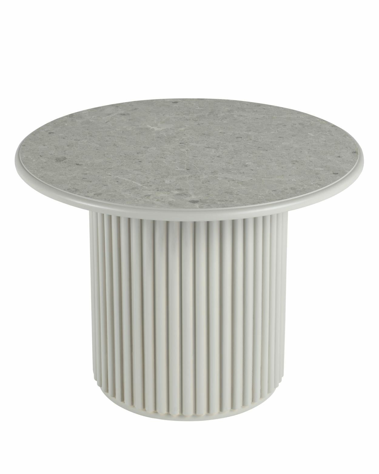 Stolik kawowy ROMA HowHomely szary MDF 60x60x45 cm 1 szt.