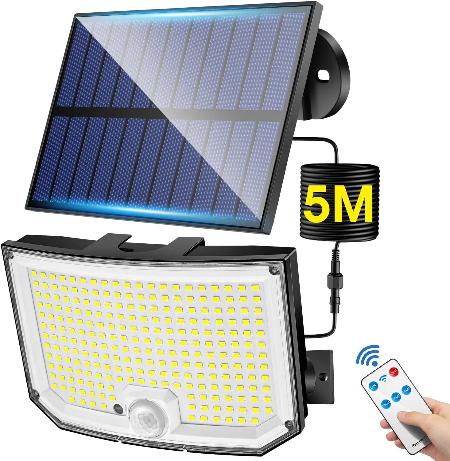 Lampka solarna do ogrodu 238 LED z pilotem