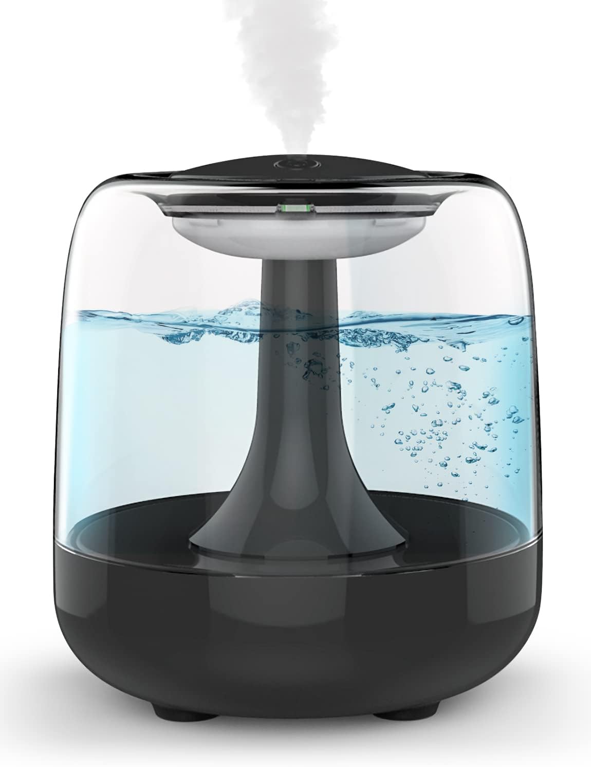 Mini nawilżacz powietrza USB 440 ml, ultradźwiękowy nawilżacz powietrza z kolorowym światłem nocnym, automatyczne wyłączanie, 2 tryby mgiełki, superc