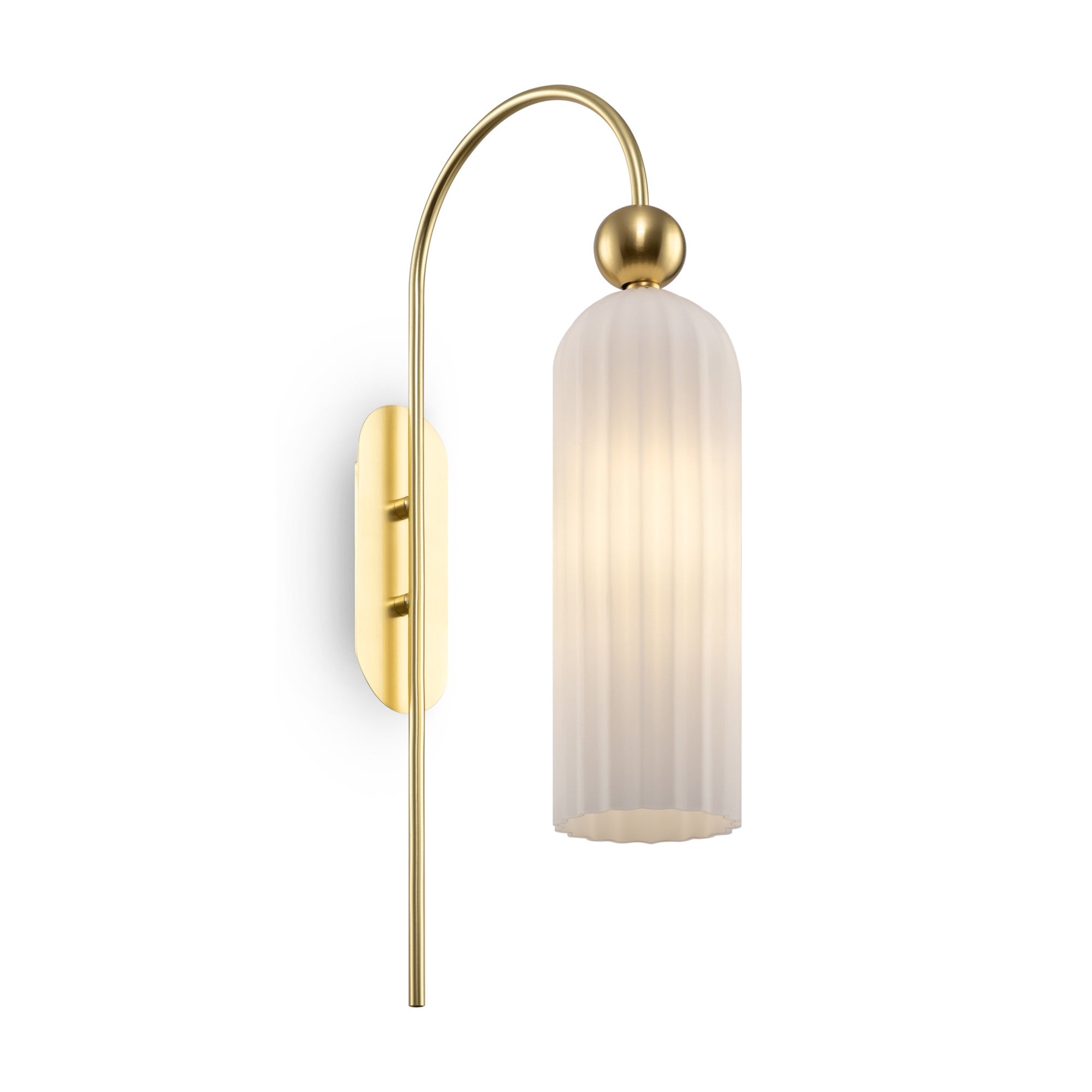 Lampa ścienna złota ze szklanym kloszem Antic Maytoni MOD302WL-01W