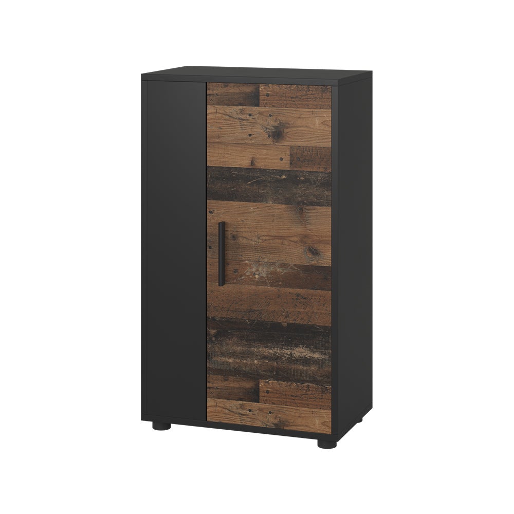 Vicco Komoda z szufladami Berno, Czarny/Stary, 50.1 x 87.3 cm z 2 przegrodami