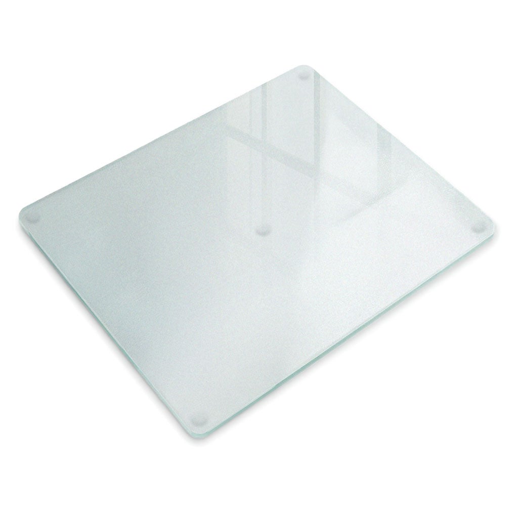Szklana deska z efektem szkła mlecznego - hartowana - wymiar 52x40 cm - Tulup