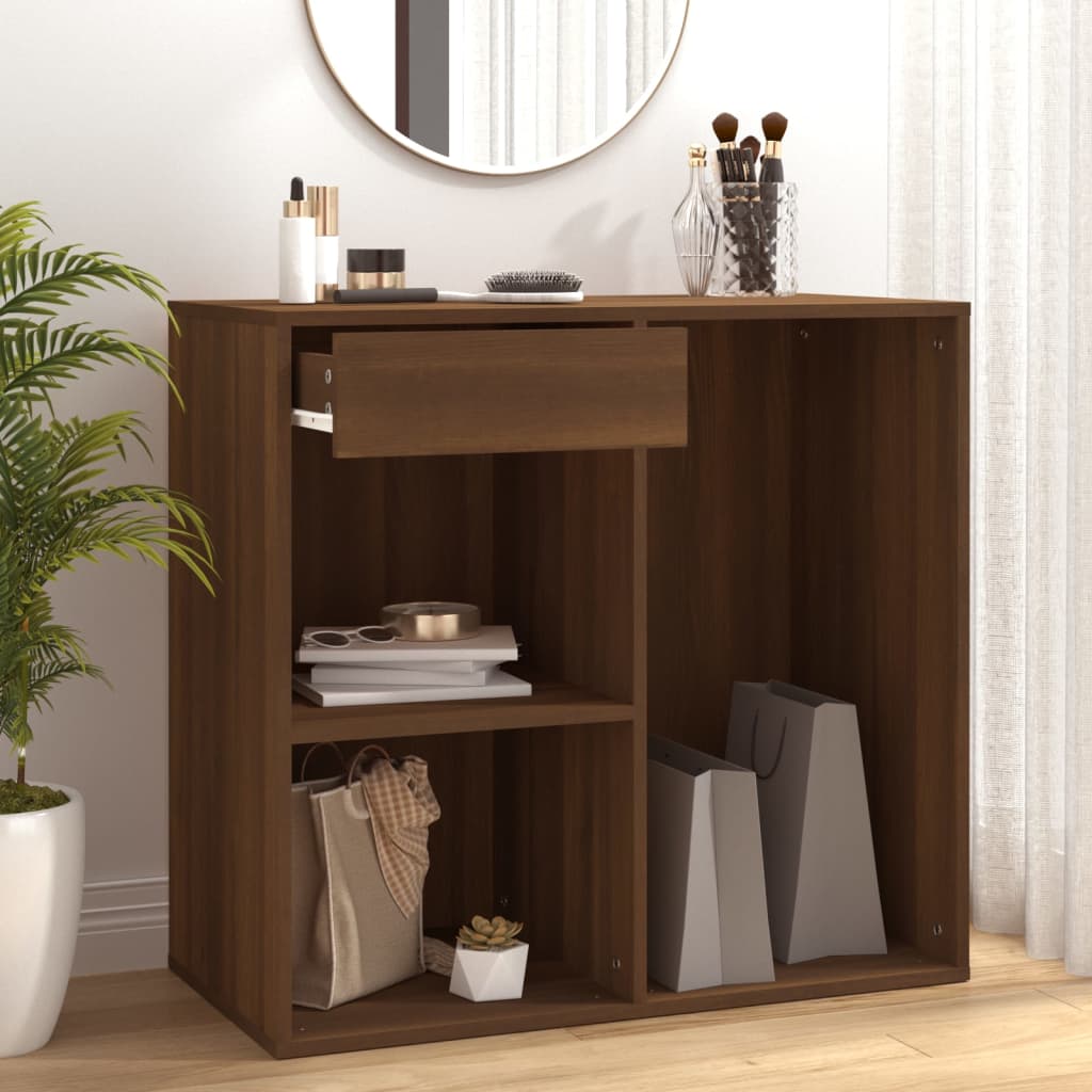 Drewniana kosmetyczka w kolorze brązowego dębu 80x40x75 cm v7847 Unico / Brązowa