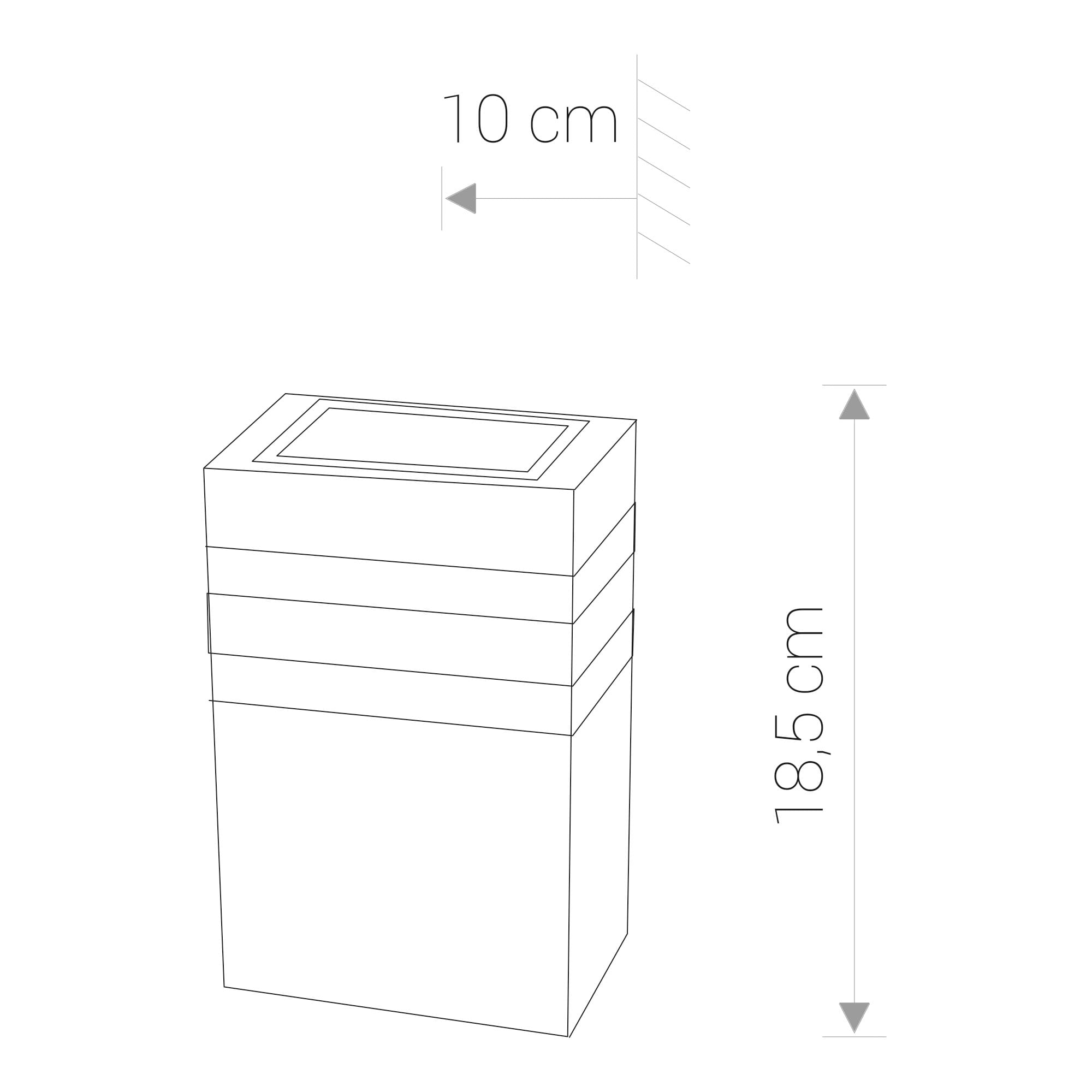 Kinkiet zewnętrzny RIO czarny 1xE27x40W wym:18,5x10x10cm IP54 Nowodvorski Lighting