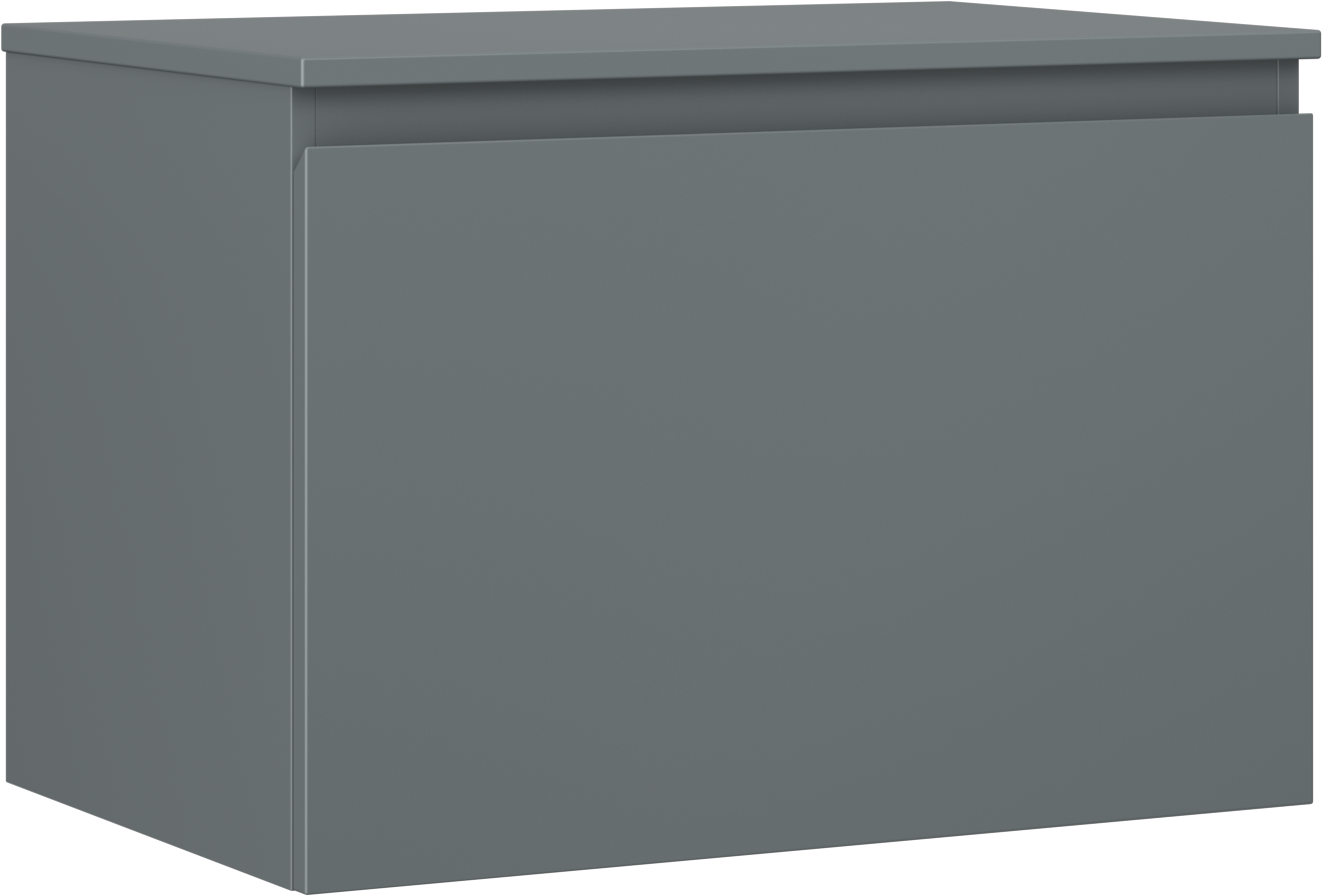 Mexen Orio szafka łazienkowa podumywalkowa 70 cm z blatem, 1 szuflada, grafit mat - 91A10-07047-1-BFC66