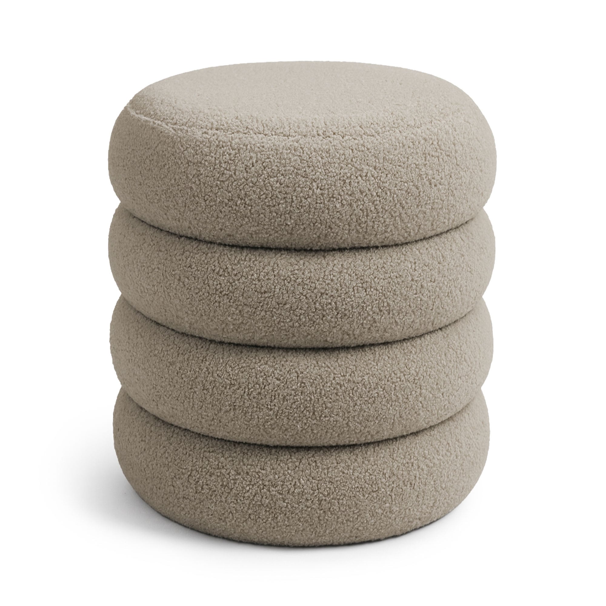 Pufa otwierana ze schowkiem teddy 42 cm SNUGGO Mocha