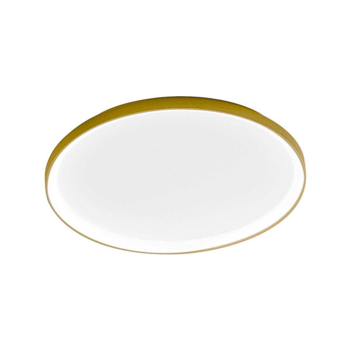 Krizia P/S 3000K 60W 5100lm Brushed Gold LED Ceiling Lamp with Opal Acrylic Diffuser, Dimmable - Gealuce