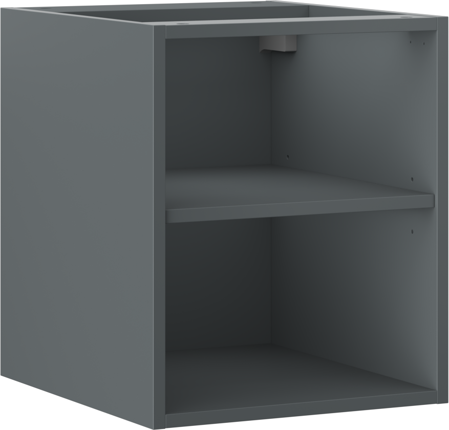 Mexen Box-A szafka otwarta z półką 40 cm, grafit mat - 91AX2-0400-470-0-66