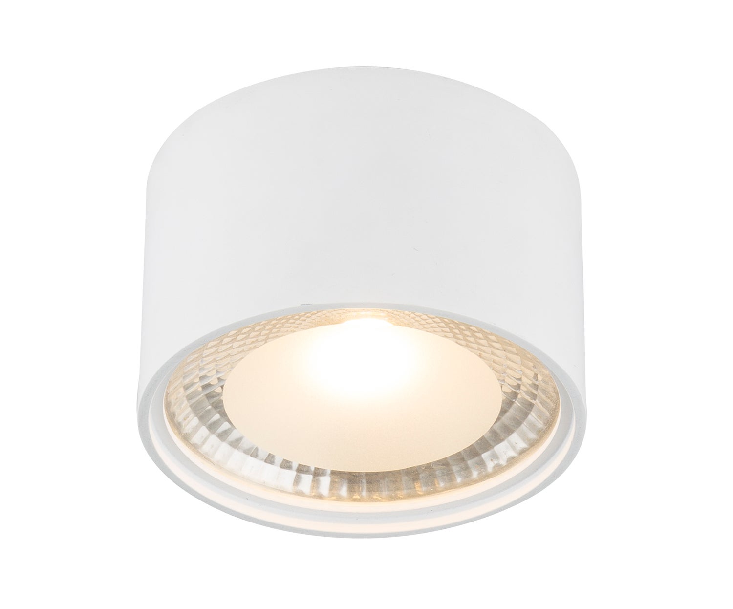 Biała metalowa lampa sufitowa LED
