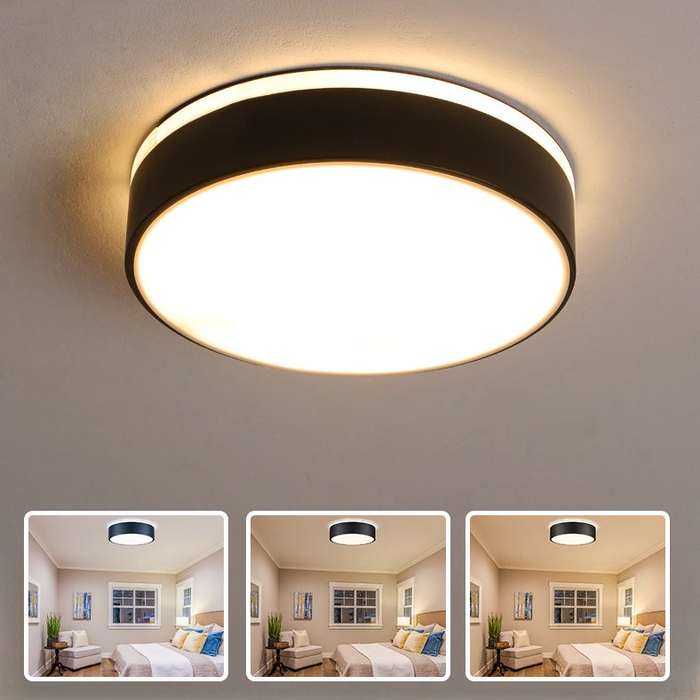 Sufitowe światło LED, nowoczesne wpuszczane światło sufitowe, minimalistyczna lampa sufitowa do przedpokoju, korytarza, sypialni, balkonu, 3 temperatu
