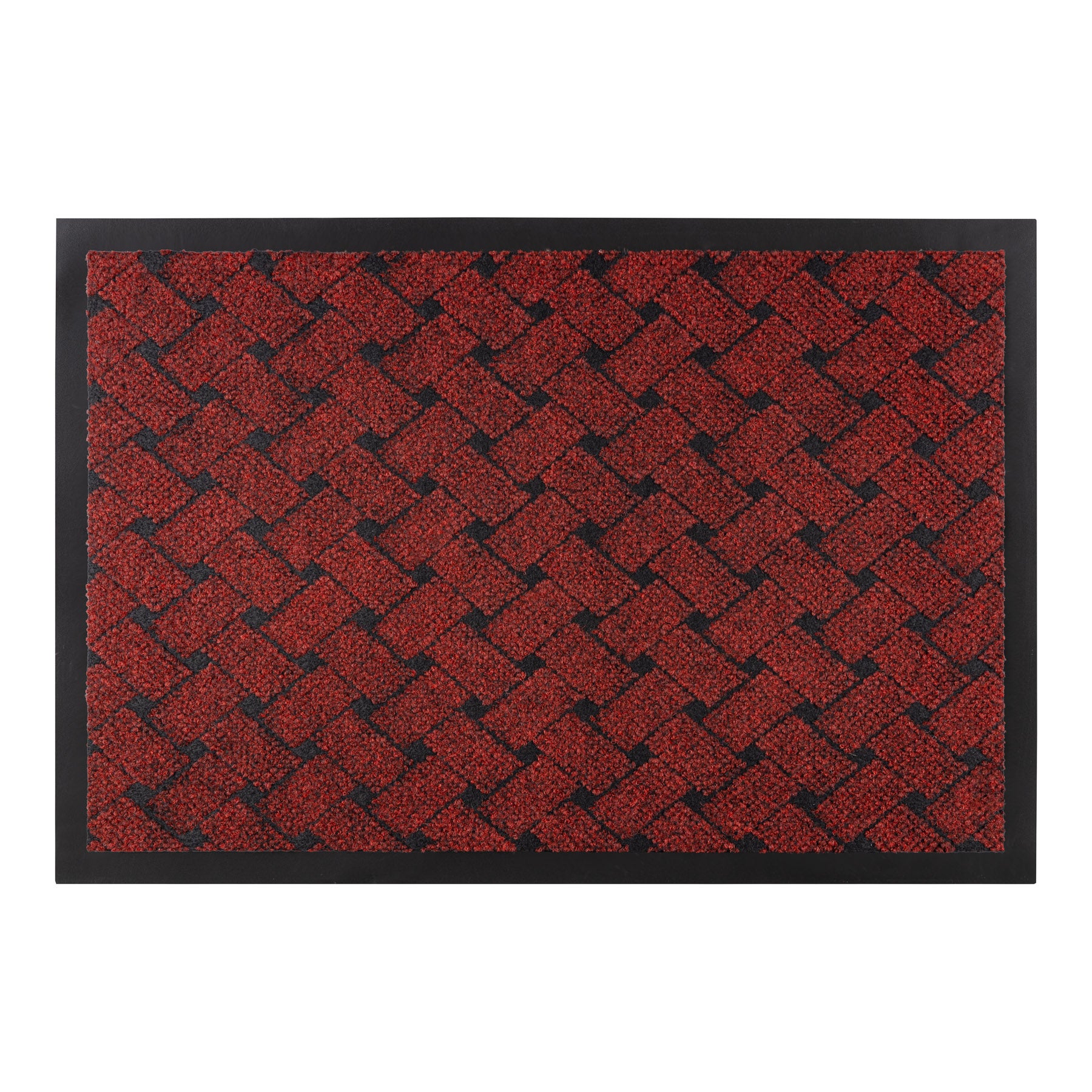 Wycieraczka antypoślizgowa VECTRA 3353 zewnętrzna, wewnętrzna, na gumie - czerwony 40x60 cm