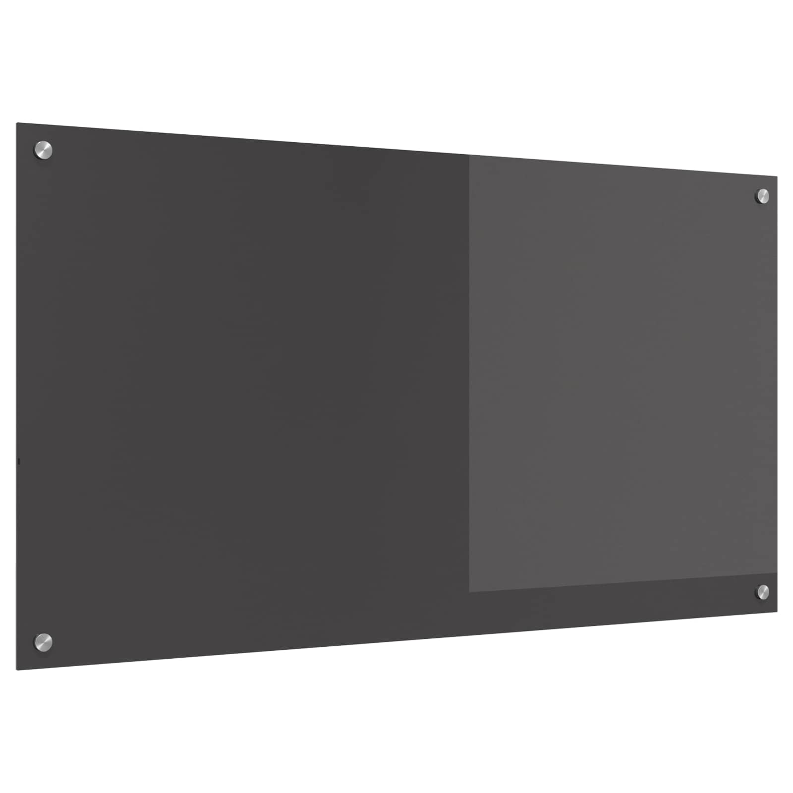 Panel Kuchenny ze Szkła Hartowanego 110x60 cm Ciemnoszary do Kuchni