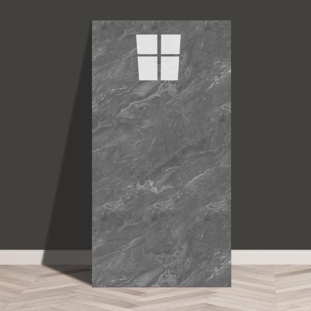 Samoprzylepna tapeta w marmurkowy wzór, wodoodporna, zestaw 10 sztuk, 30 x 60 cm, szary A
