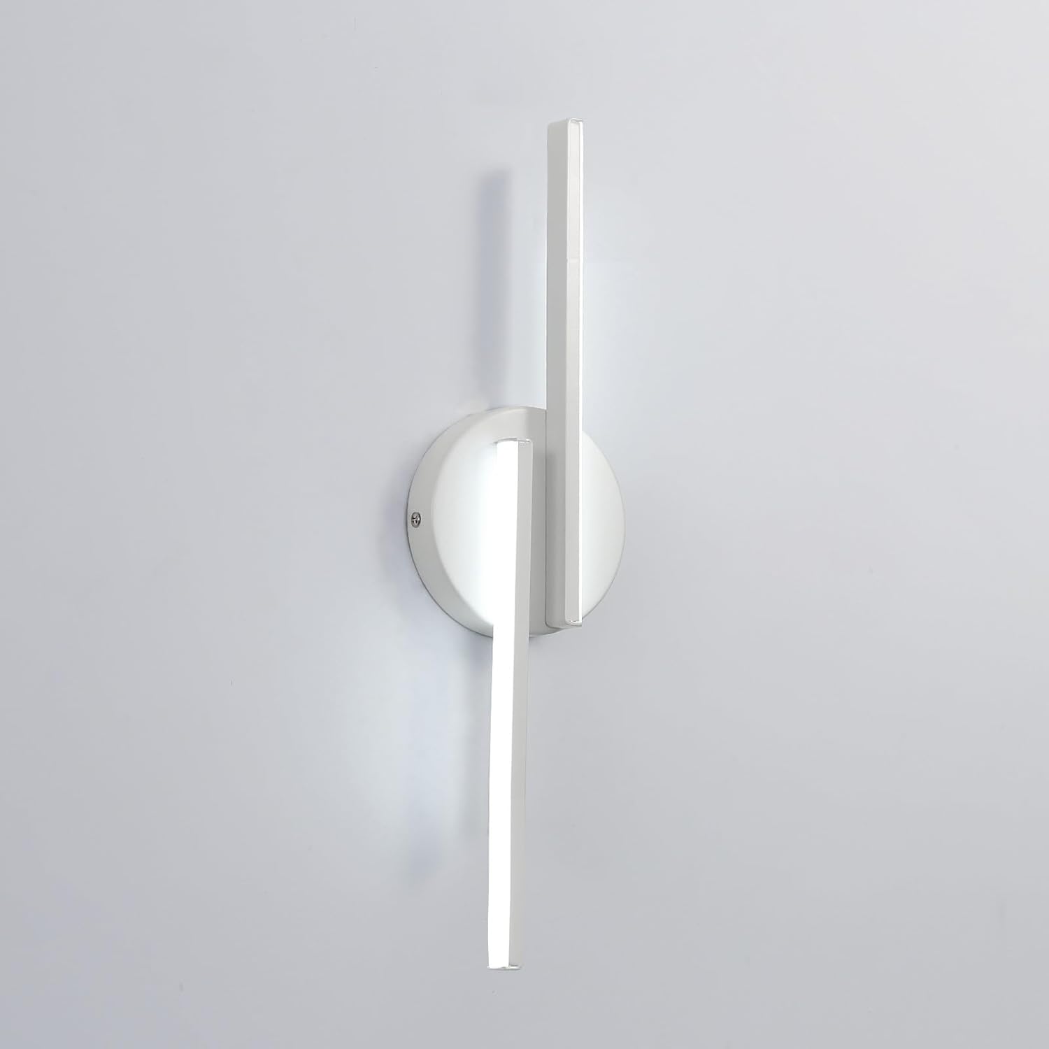 Wewnętrzna lampa LED na ścianę z aluminium, 16 W, światło białe 6500 K, białe, 45 cm, idealna do salonu, korytarza