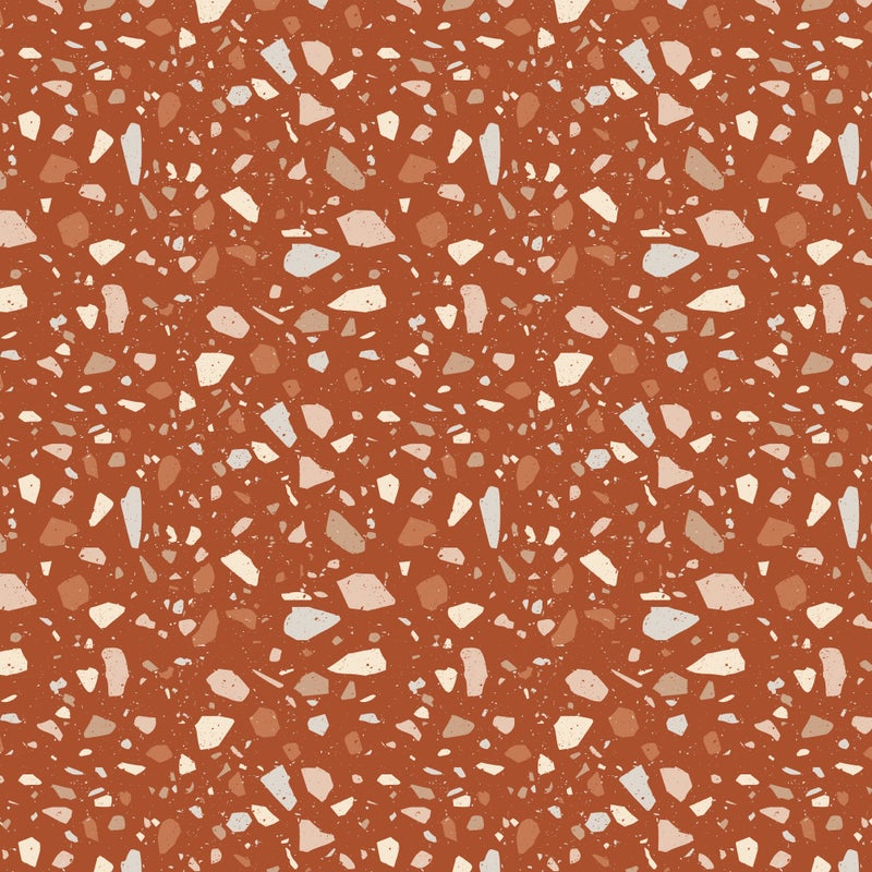 Dywan winylowy Terrazzo Odysseus 160x230 cm - antypoślizgowa wykładzina PVC z gładkim nadrukiem, winylowa do kuchni lub salonu, zmywalna