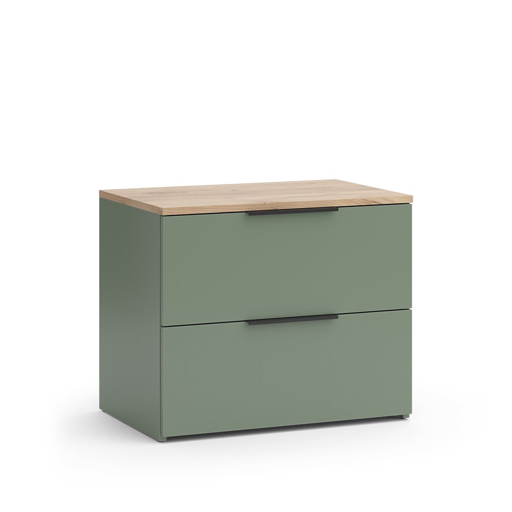 Vicco Kredens Wido, Zielony, 60 x 50 cm z 2 szufladami