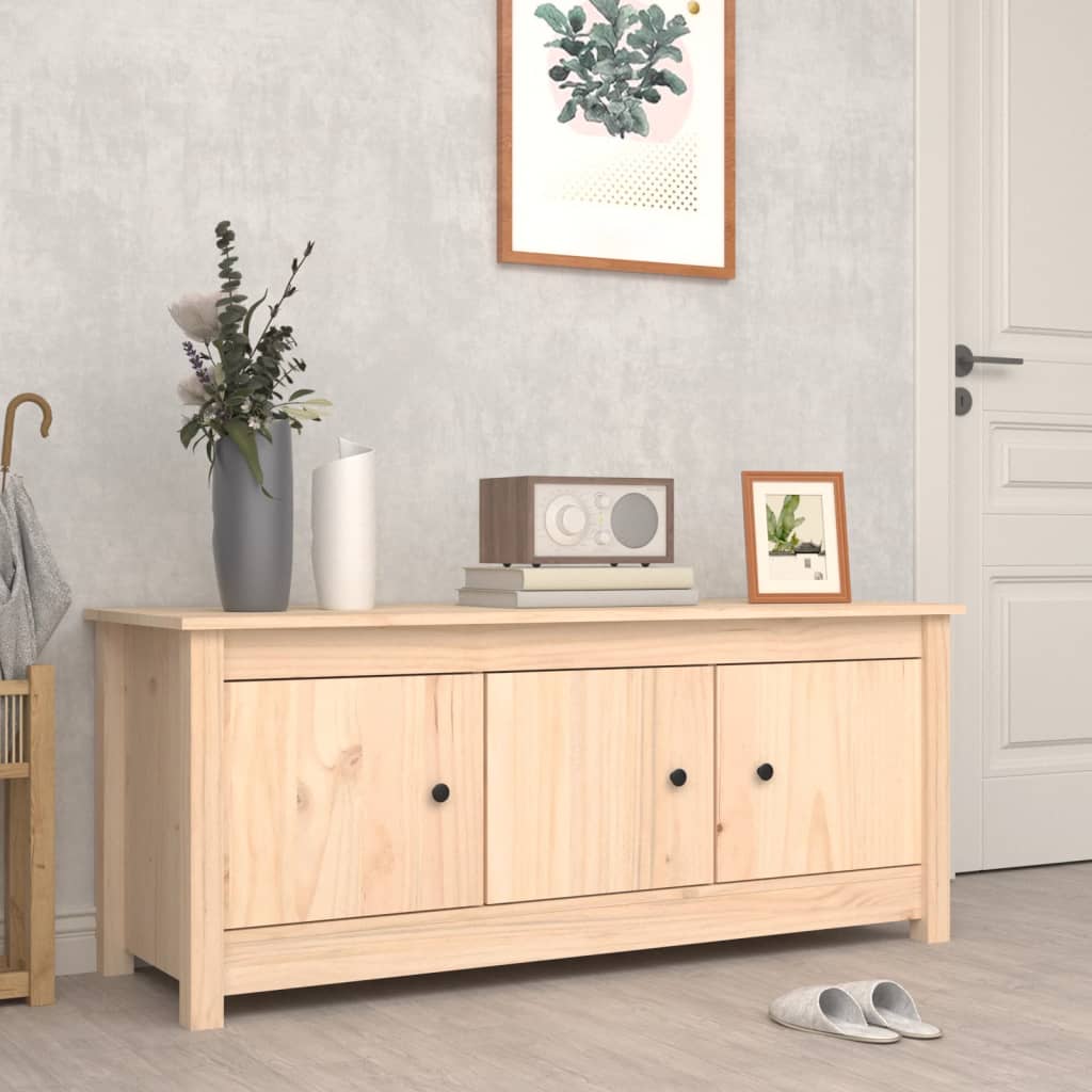 Szafka na buty, 110x38x45,5 cm, lite drewno sosnowe vidaXL