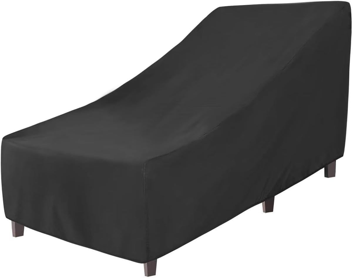 Pokrowiec na leżak plażowy – wodoodporny, wiatroszczelny i odporny na promieniowanie UV – czarny – 200 x 70 x 40 x 75 cm