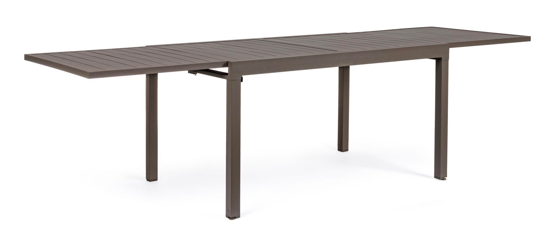 Stół rozkładany "Podgorica", aluminium, brązowy