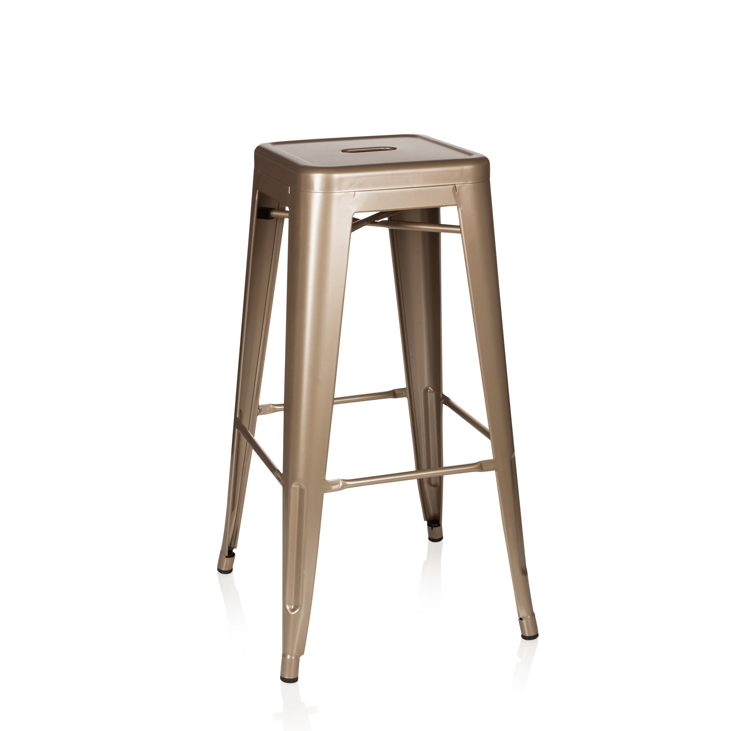 Stołek barowy VANTAGGIO HIGH Szampan metalik hjh OFFICE