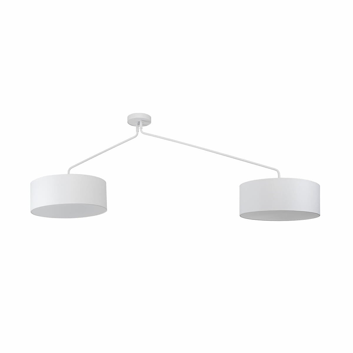 Lampa sufitowa żyrandol Nowodvorski FALCON biała, tkanina 7951