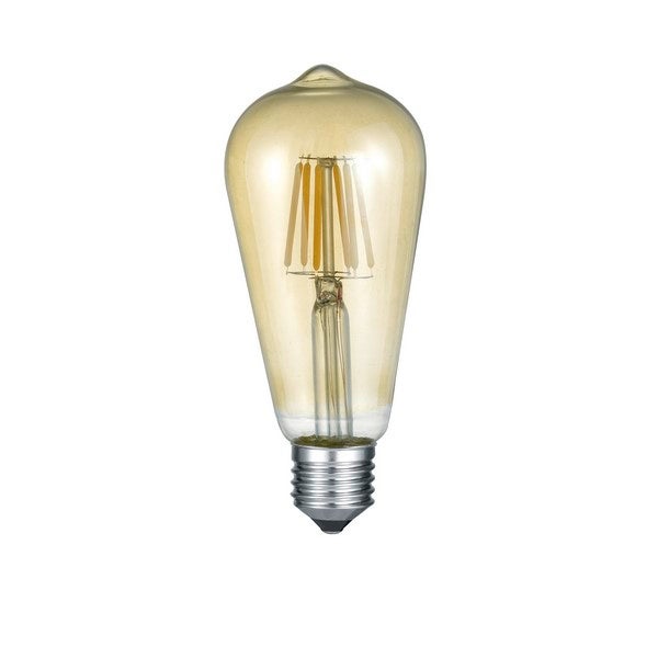 Żarówka LED bursztynowa owalna E27 6W ciepła 420lm Trio
