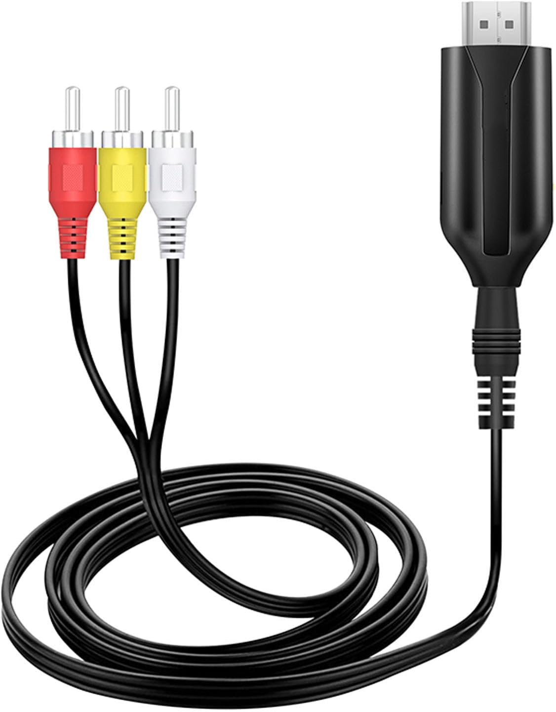 Adapter HDMI do AV – Obsługa 4K 30Hz, Kompatybilny z PAL/NTSC, Do Starych Telewizorów, Projektorów, DVD, Konwersja Wysokiej Jakości