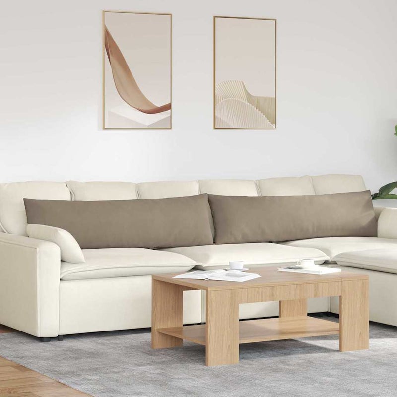 Poduszki na sofę 2 pcs Ciemnoszary 145 x 40 cm tkanina vidaXL