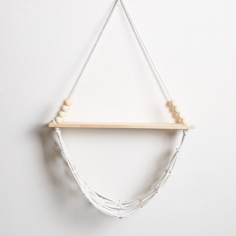 Półka ścienna – Dekoracja ścienna – (35 x 50 cm) – Schowek ścienny – Styl bohemy