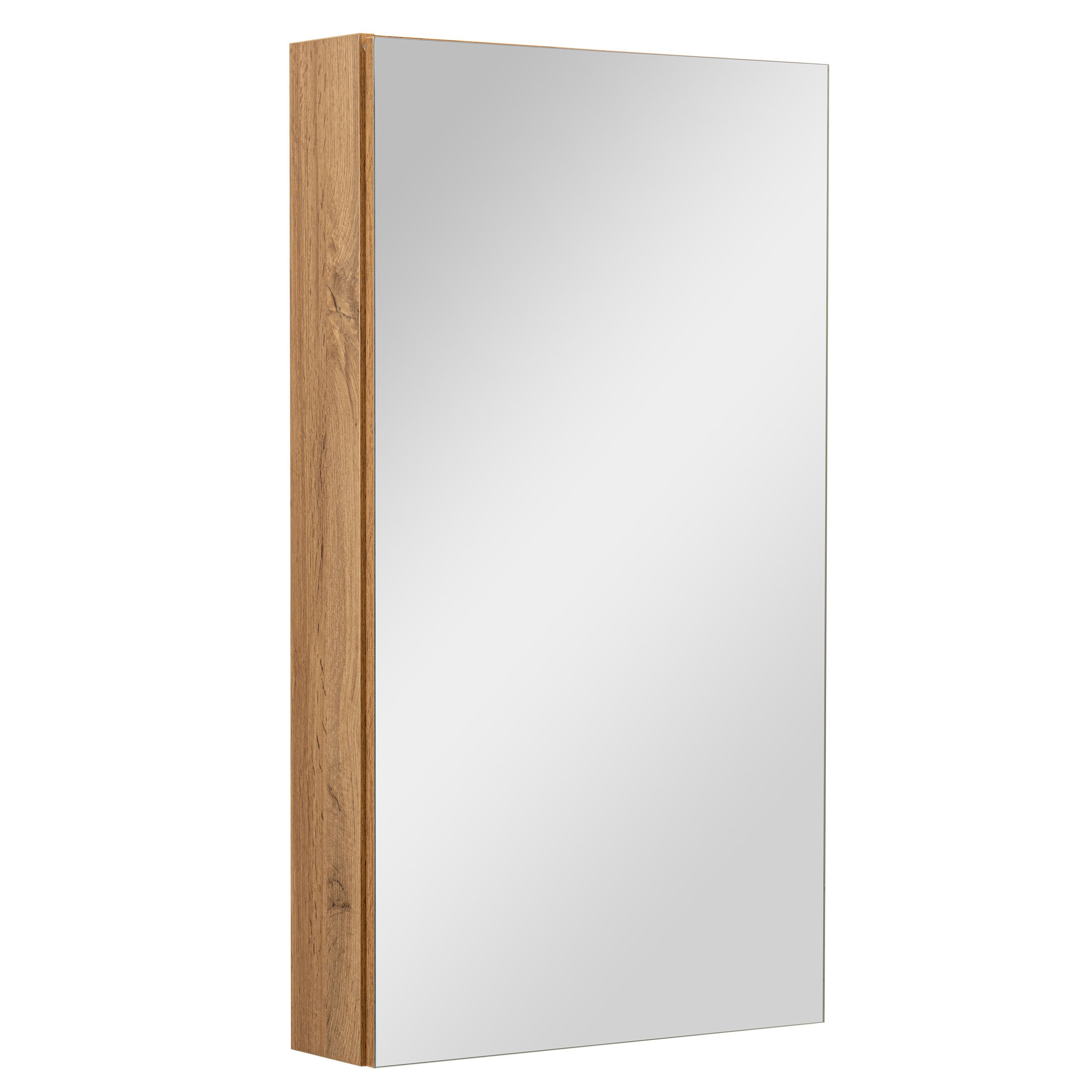 Szafka łazienkowa z lustrem lustrzana wisząca do łazienki dąb wotan 50 cm