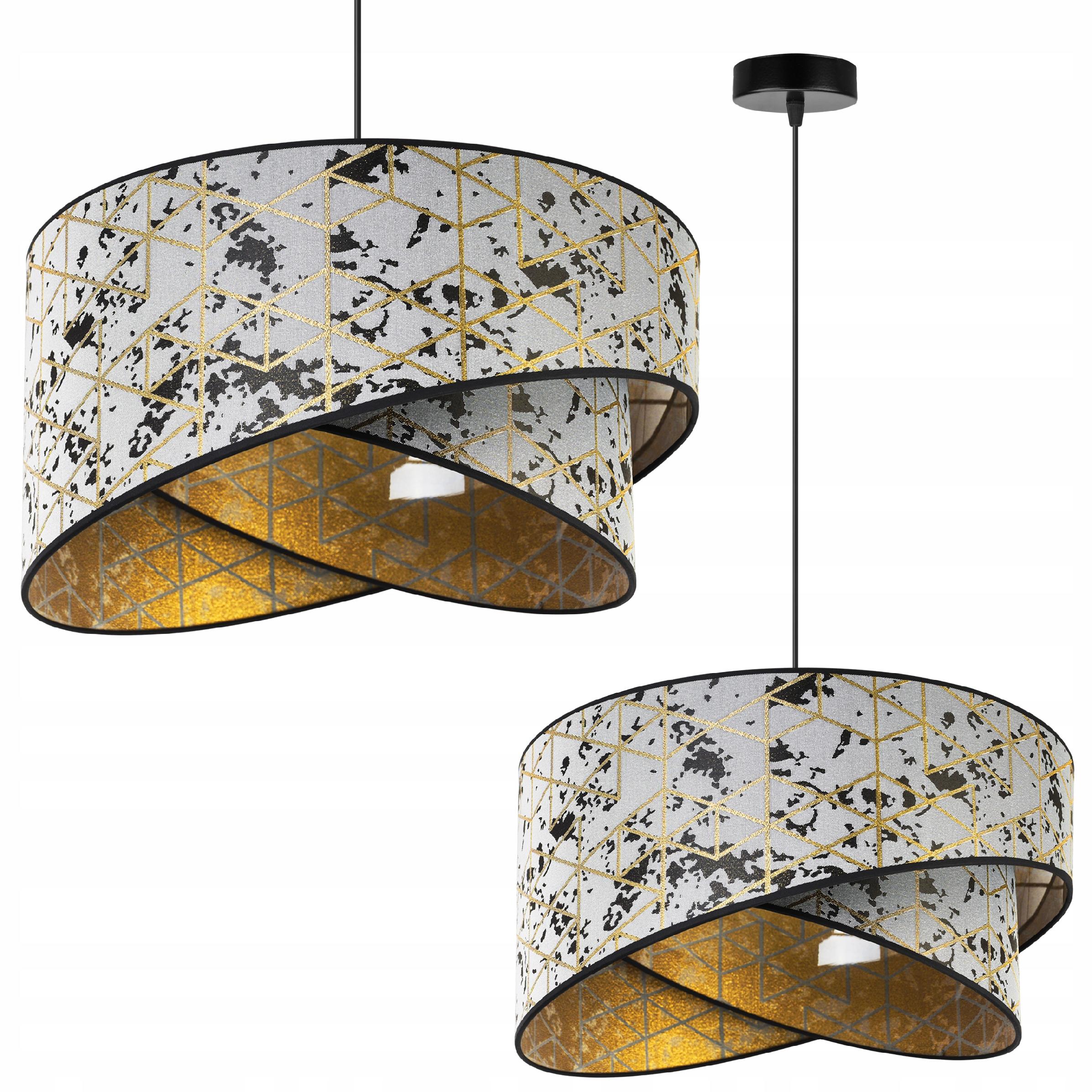 Lampa sufitowa wisząca Light Home LH Werona 1x E27 60W szary/złoty