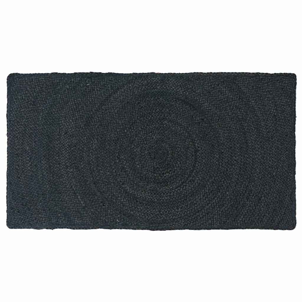 Dywany pokojowe ciemnoszary 60 x 110 cm Juta vidaXL