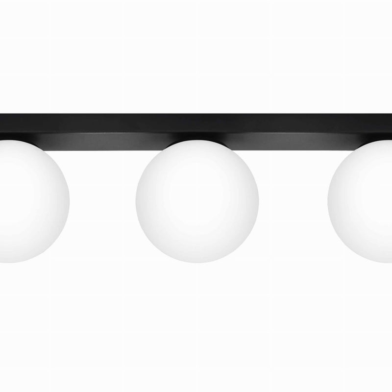 Plafonnier Acier Noir G9 3 Yoli