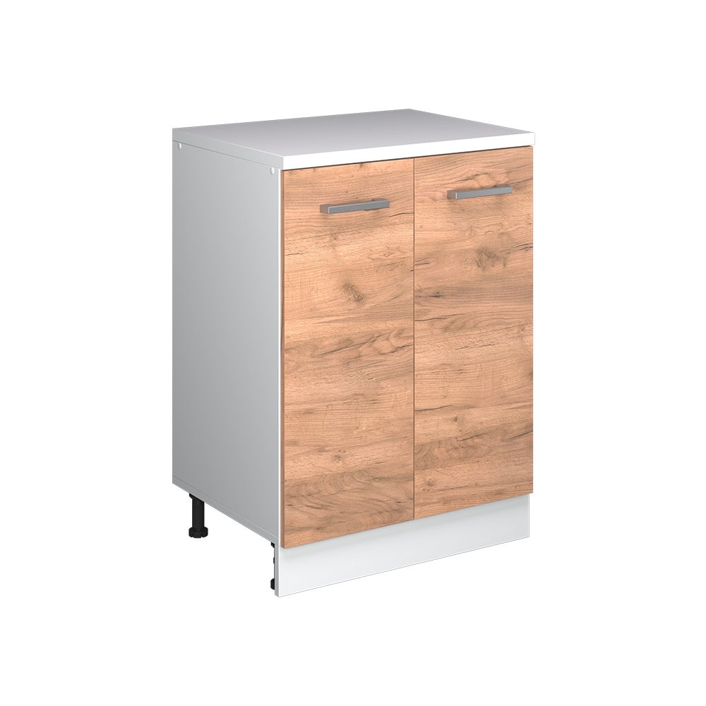 Vicco Szafka rozszerzająca Rion, Dąb goldkraft/Biały, 60 x 46 cm bez skosu z 2 drzwiami