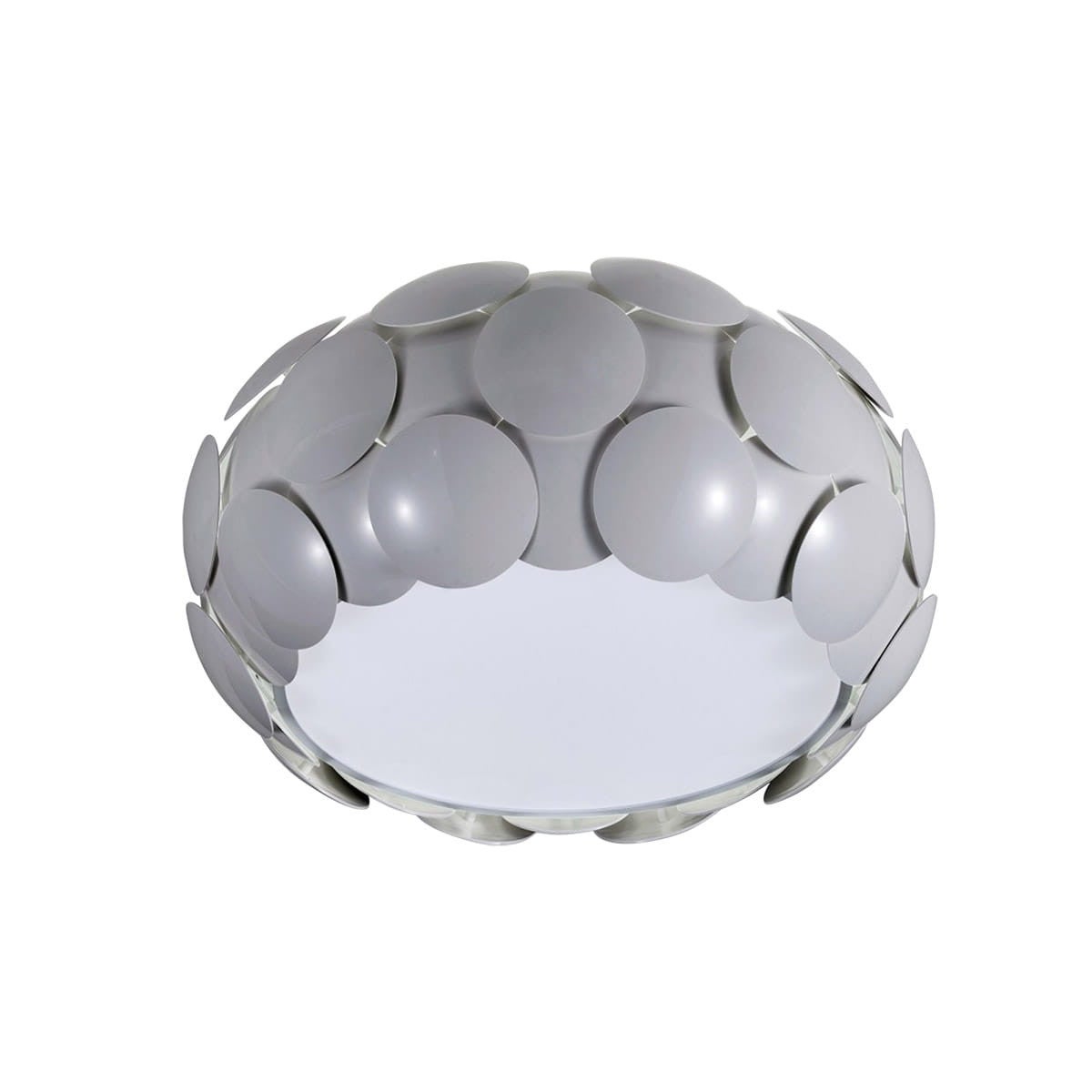 Plafon Santina Gr okrągły szaro-biały 6xE27x20W wym: 28 x 50 cm IP20 tworzywo sztuczne Italux