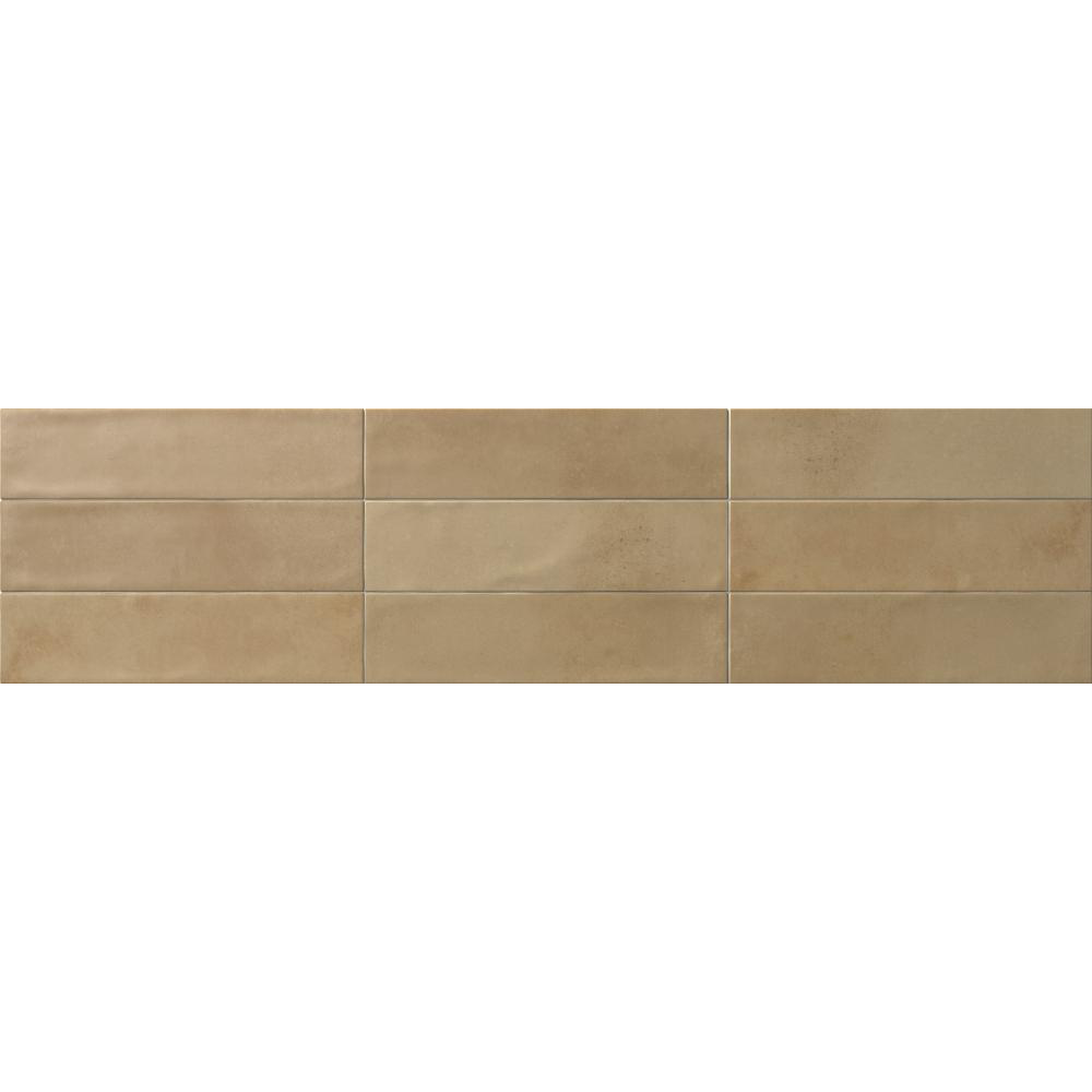 Matowa płytka ścienna Premium z gresu porcelanowego Agadir Ciemne Cotto 7x28 cm