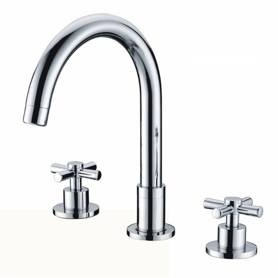 Bateria umywalkowa nablatowa B0625-1 z mosiądzu, chrom, kolekcja Erymanthe