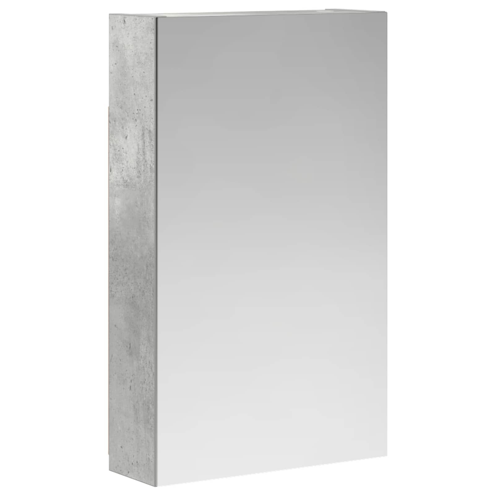 Szafka z lustrem do łazienki Betonowy szary 30 x 10,5 x 50 cm