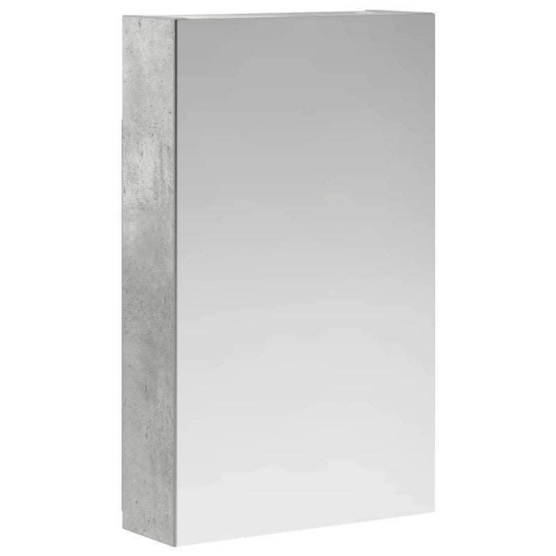Szafka z lustrem do łazienki Betonowy szary 30 x 10,5 x 50 cm