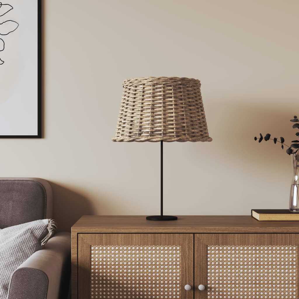 vidaXL Klosz do lampy, brązowy, Ø45x28 cm, wiklina