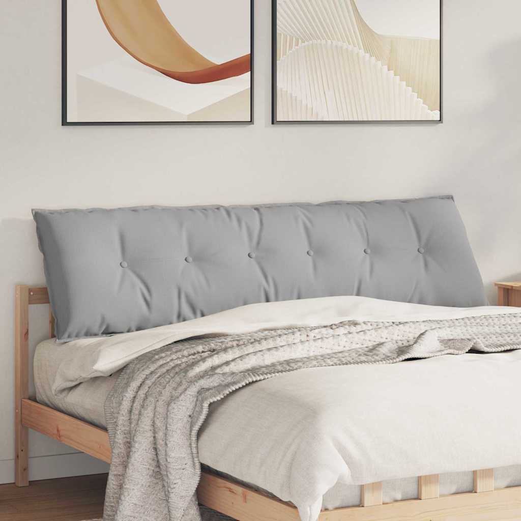 Poduszka na plecy Szary chmur 180 x 19 x 50 cm tkanina vidaXL