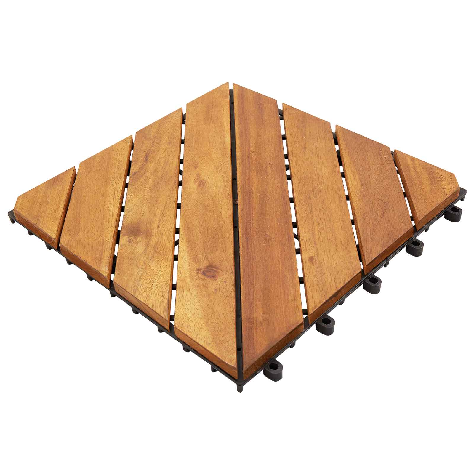 Płytka Tarasowa 30 pcs brązowy 30 x 30 cm Drewno Akacjowe vidaXL