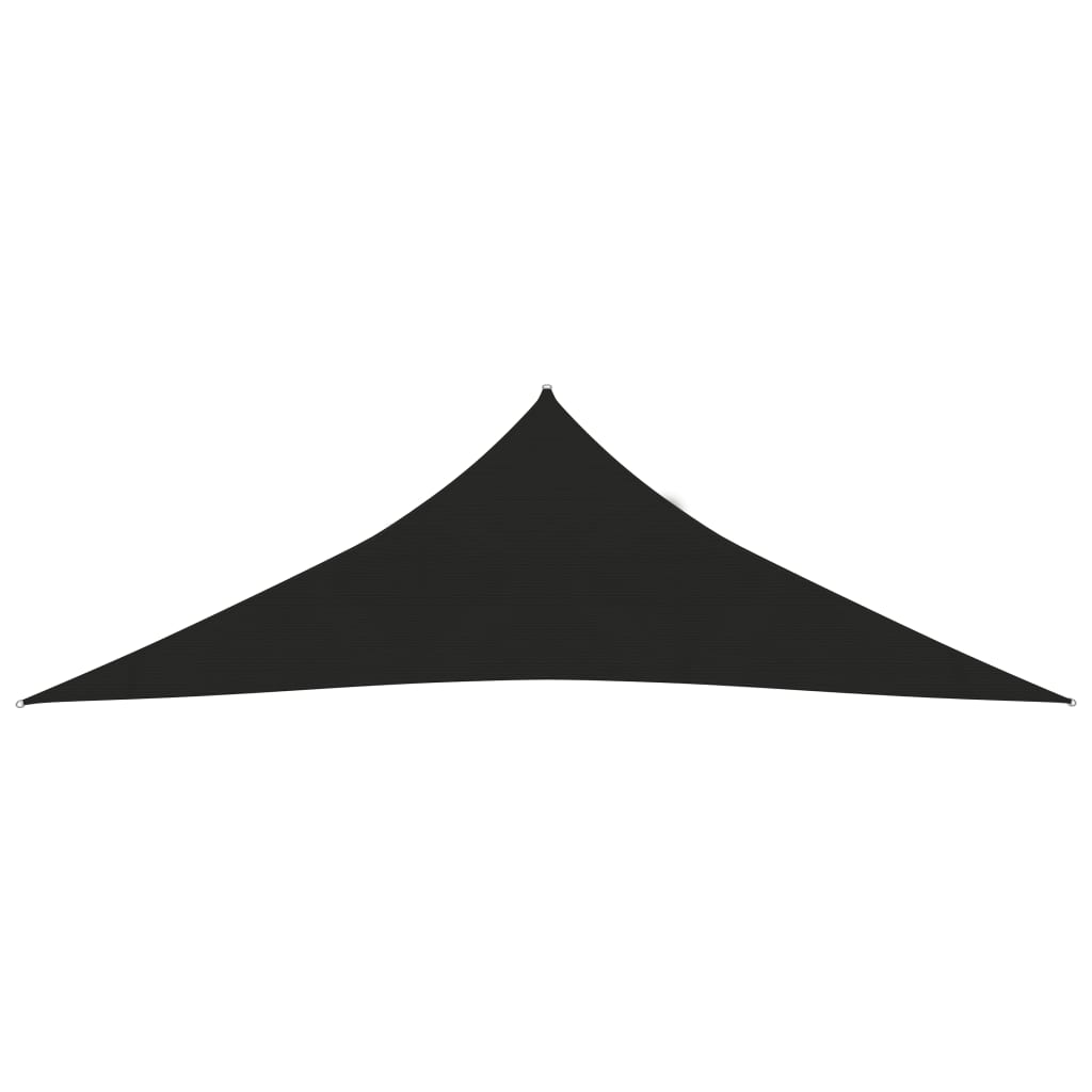Żagiel przeciwsłoneczny 160 g/m² Czarny 2,5 x 2,5 x 3,5 m HDPE
