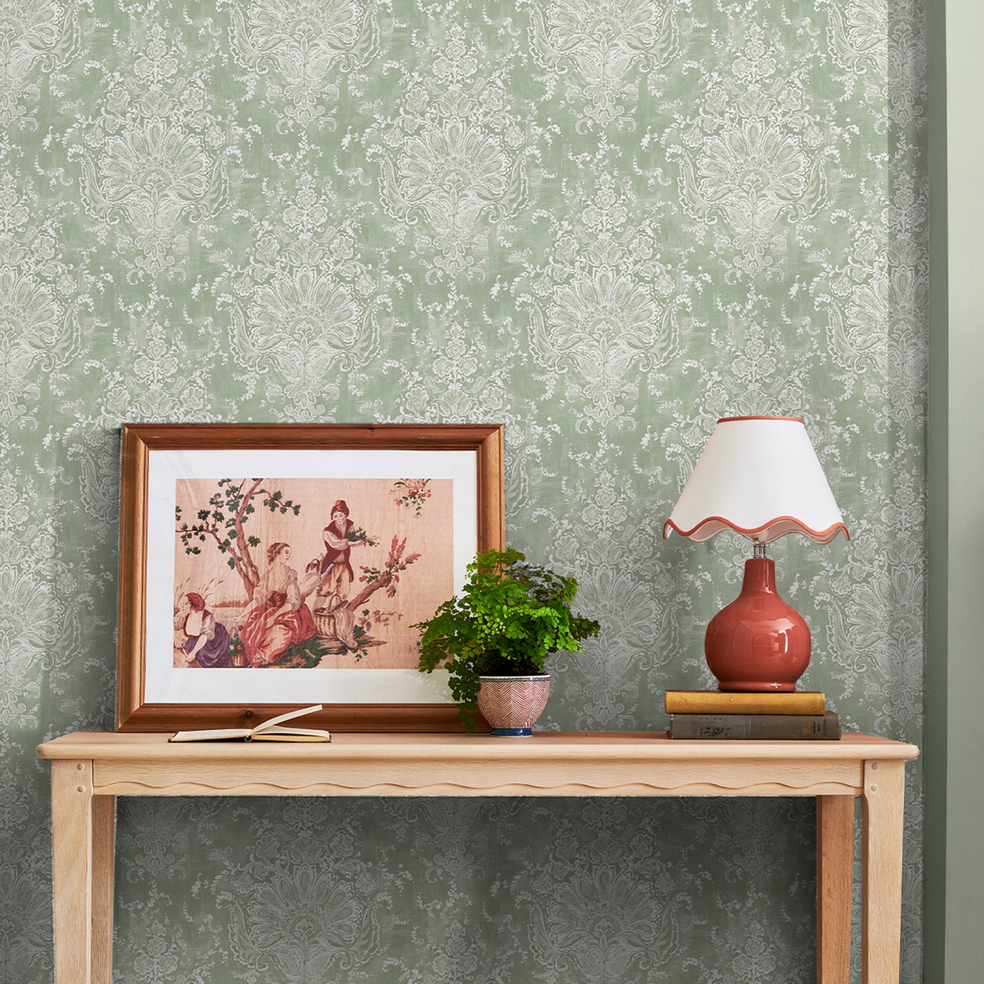 Laura Ashley Tapeta filzelinowa MADDOX 10 m x 52 cm