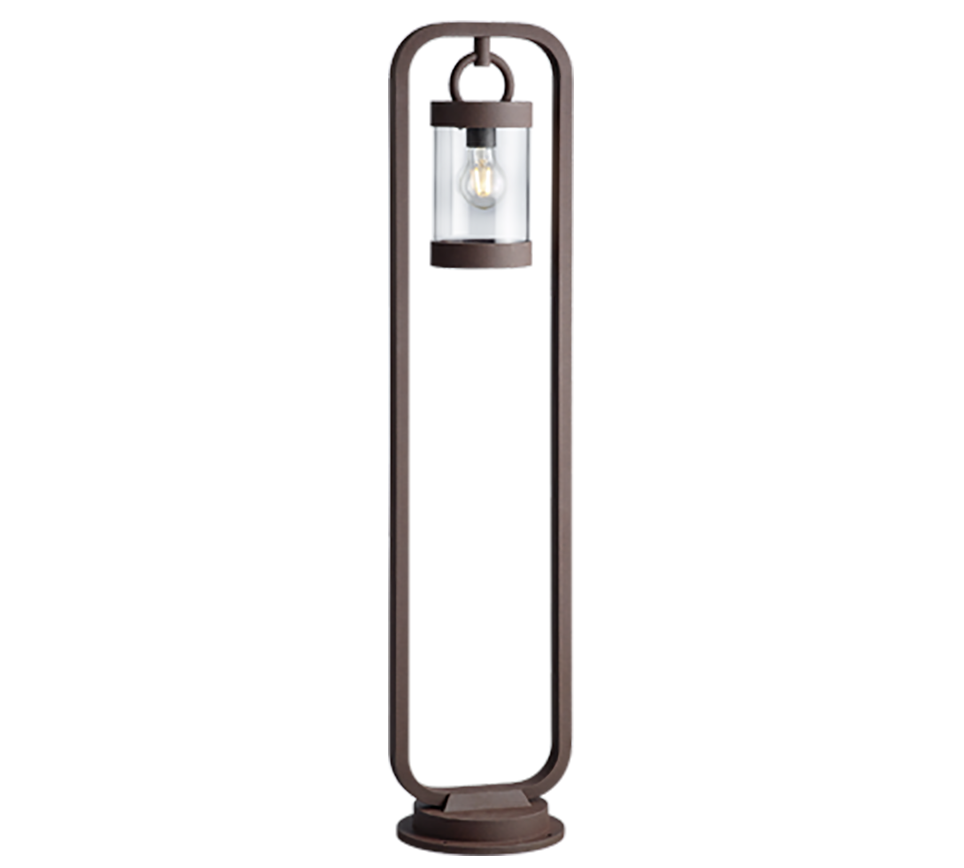 Lampa ogrodowa stojąca Sambesi miedziano-biała 1xE27x28W IP44 wym: 100 x 23 x 21 cm aluminium Trio